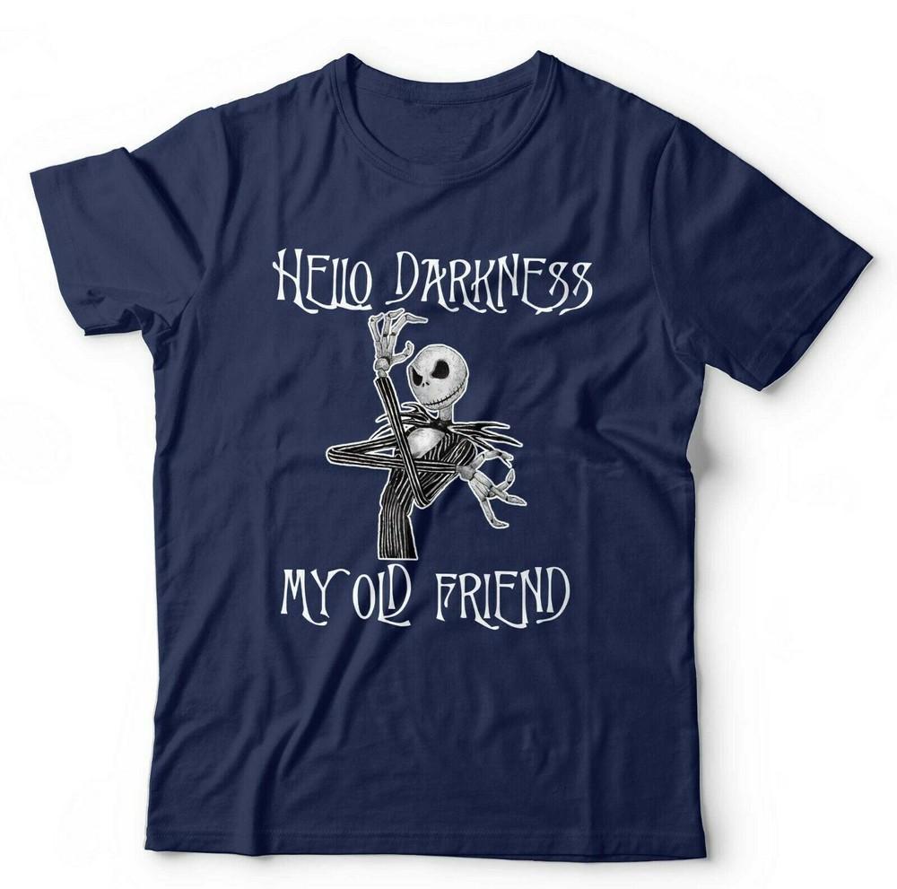 Jack Skellington Tshirt Hello Darkness Kids Halloween Horror Burton Gift S