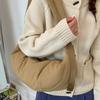 Japan and Korea Casual Messenger Bag Women's 2025 New Simple and Lightweight Dumpling Bag Niche Design Commuter Shoulder Bag Tide