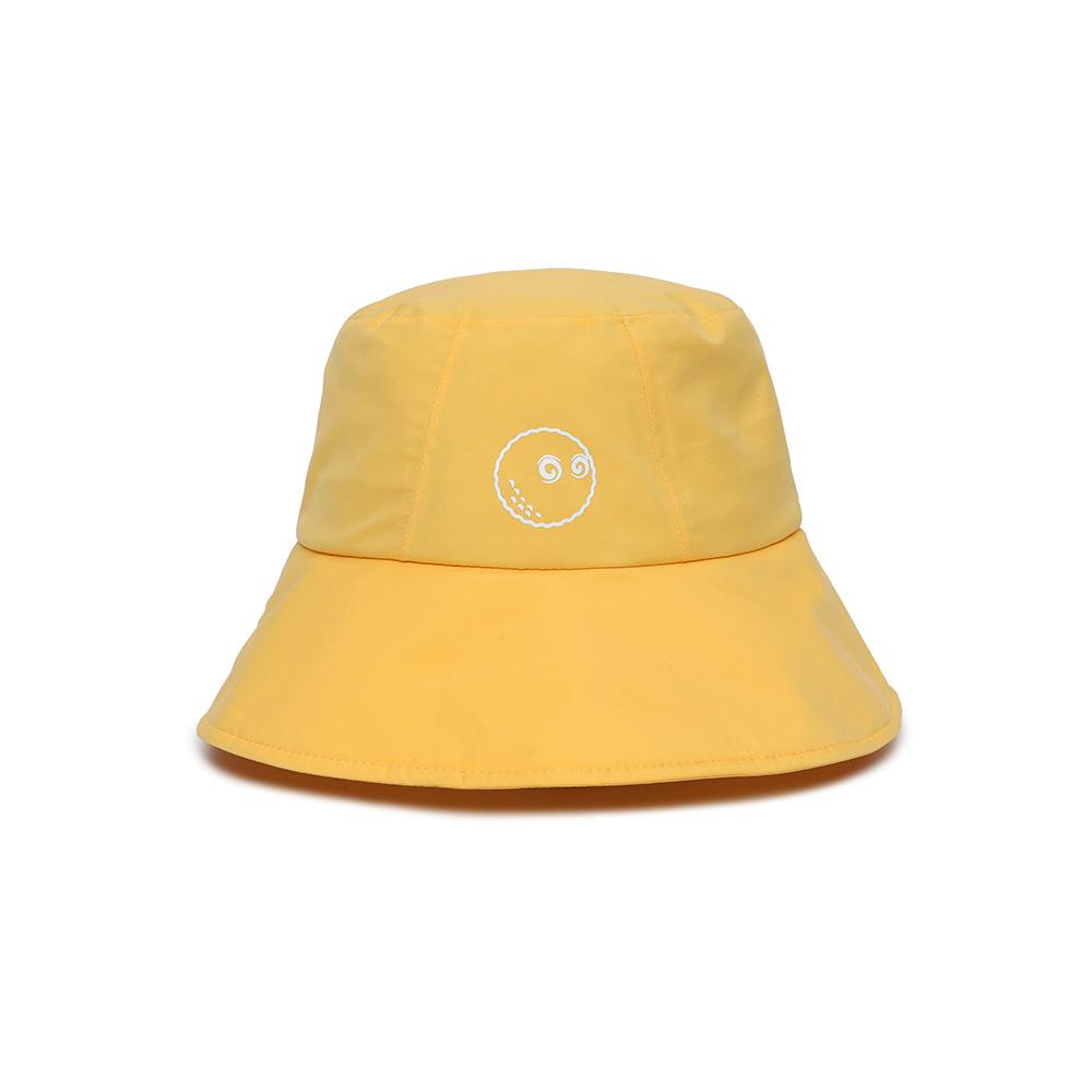 MALBON GOLF Script Waterproof Bucket Hat Mustard