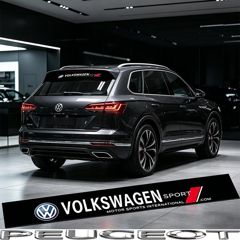 Car Windshield Sticker Front Window Decorative Decal For VW GTI Polo Golf Passat MK6 Tiguan Jetta Beetle ID.3 Arteon CC Hub Cap