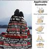 1pc Friendship Quote Blanket - Perfect Gift for Birthdays, Christmas & Halloween- Soft, Warm & Versatile yy250909143