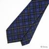 [Disney] Mitsumaru Silhouette Check Pattern Tie D50036 Navy x Green Free Size Business Casual Gift