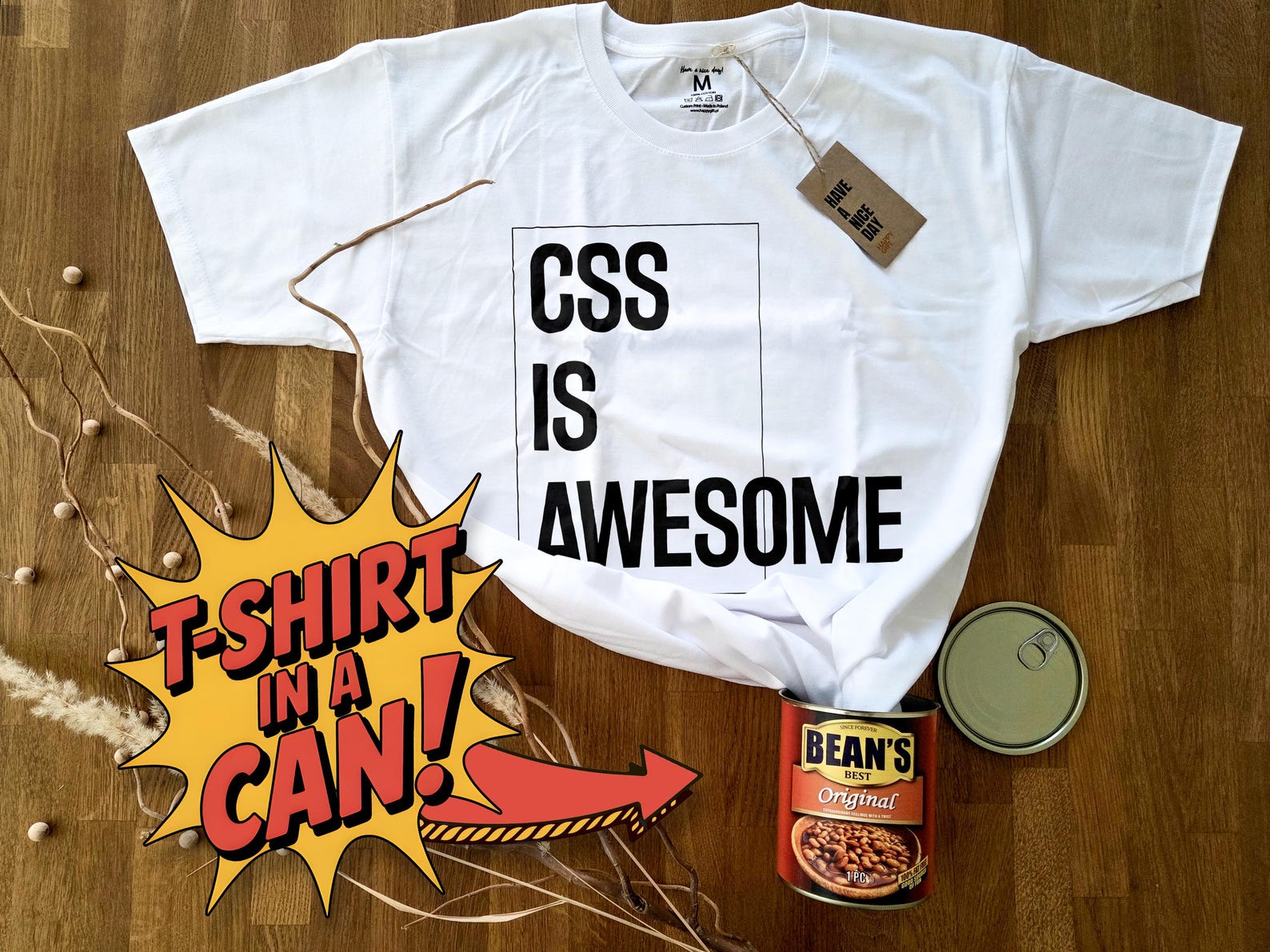 CSS is Awesome | T-Shirt in a Can! | Gift for Any Occasion, T-Shirt for Birthday, Christmas & More! 3XL