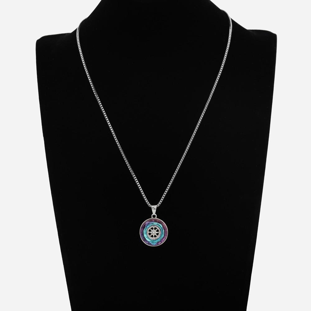 New Fashion Compass Men and Women Hip Hop Versatile Clavicle Chain Pendant Necklace