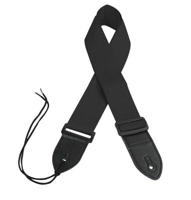 Correa para guitarra y bajo de 2 piezas resistente, color negro [RocksoN]