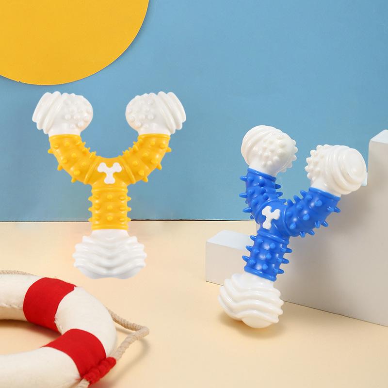 Dog Bone Chew Stick - Interactive Teething Toy for Dogs, Durable Anti-Bite Chewing Toy, Dental Cleaning Molar Toy To Relieve