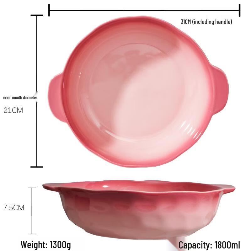 

RuHan Ceramic Double-Handle Soup Bowl