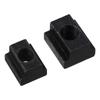 10Pcs Durable M6 M8 M10 M12 T Slot Nuts Carbon Steel Black Oxide Finish Tapped Through Slot Nuts Furniture Nuts