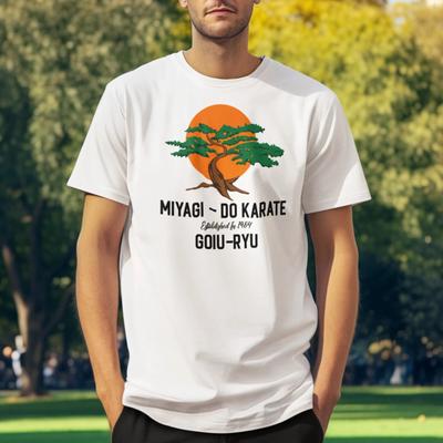 T-shirt Karate Kid MIYAGI DO Manica Corta Stampata T-shirt Anni '80 Retro Regalo Maglietta Top
