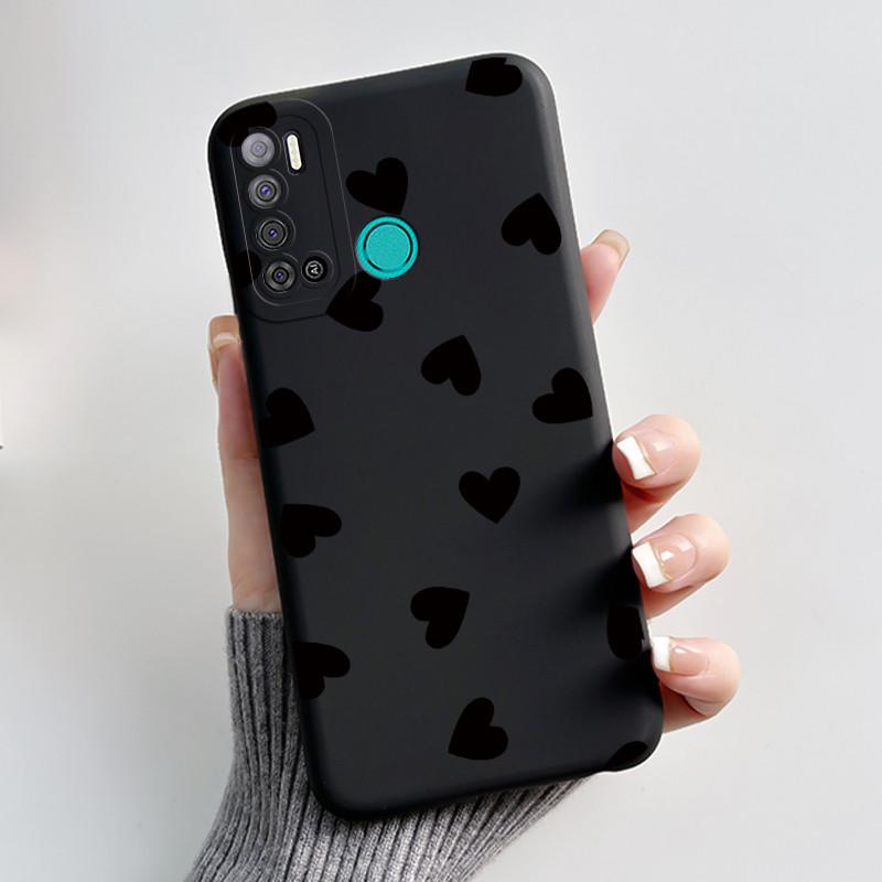 For Tecno Pouvoir 4 Pouvoir 4 Pro LC7 LC8 Case Luxury Cute Love Rabbit Funny Phone Casing Black Silicone Protective Back Cover