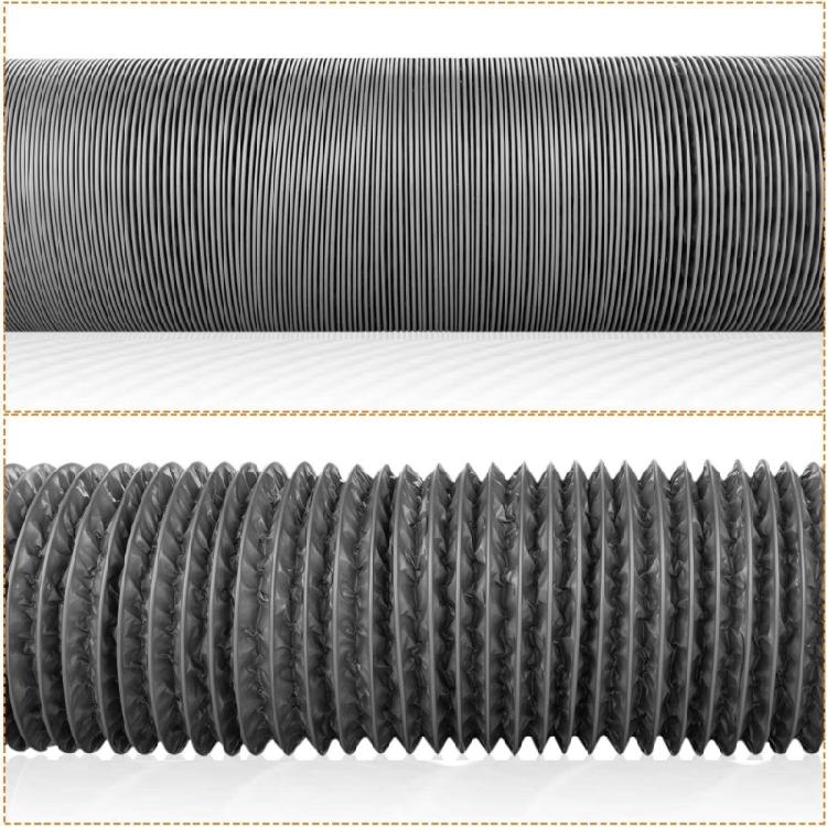 Permanent Aluminum PVC Compound Ventilation Hose 150mm For Kitchen Exhaust And Bathroom Ventilation