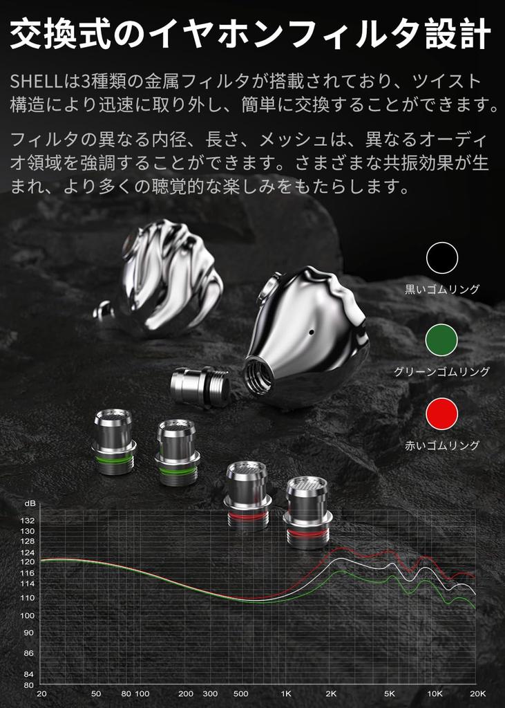 TRN SHELL Sluchátka do uší, 3DD+ Planární magnetická sluchátka, Hybridní typ, Monitory do uší, Vyrobeno v Číně, Vysoká zvuková izolace, Typ do uší, Kabelová,