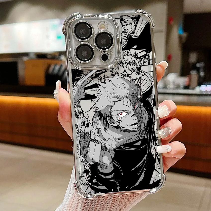Jujutsu Anime Kaisens For Samsung Galaxy A56 Clear Case A55 A54 A52 A53 5G A36 A34 A35 A33 A73 A26 A25 A16 06 Silver Phone Cover