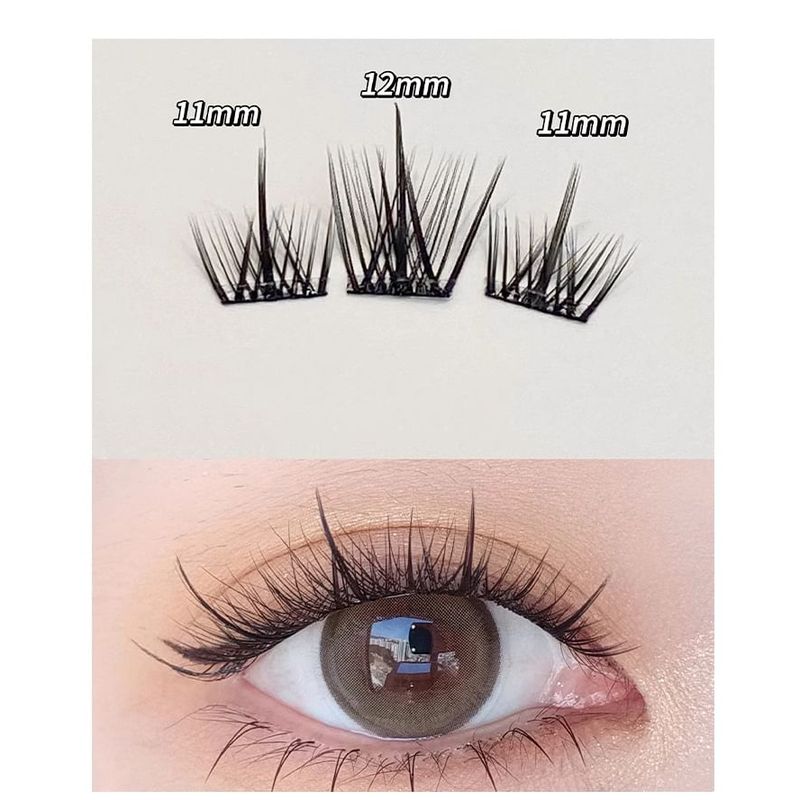 Aimo - Natural Wispy Glue-Free Cluster False Eyelashes
