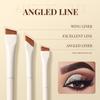 Porcelain White Scythe Eyeliner Brush Set (1/3/7/9 Pieces) – Angled, Fine Knife Edge for Eyebrows & Eyes