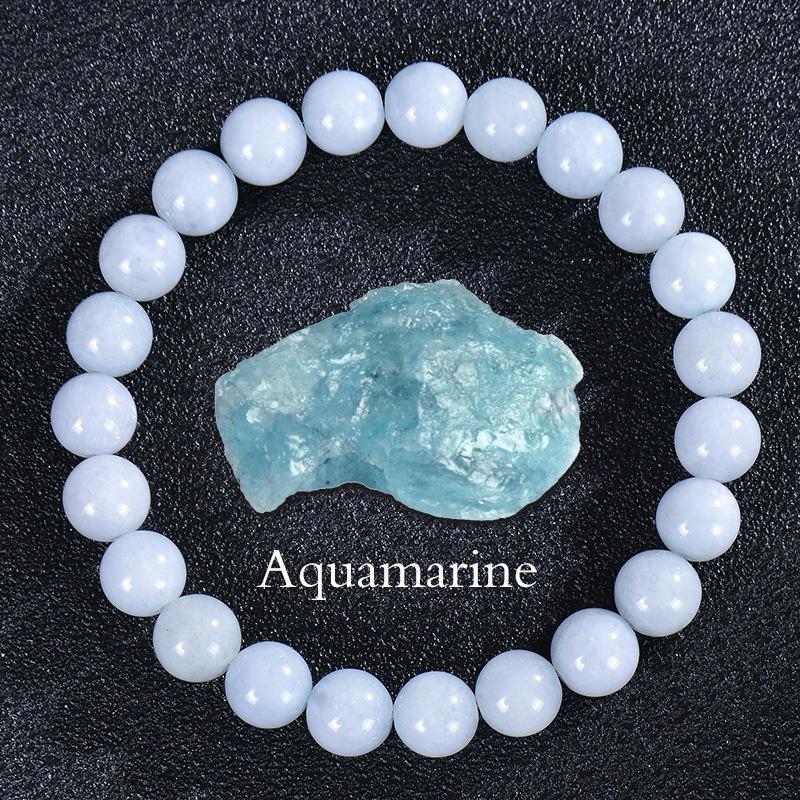 Apatite Sunstone Elastic Bracelet - Natural Agate Crystal Beads
