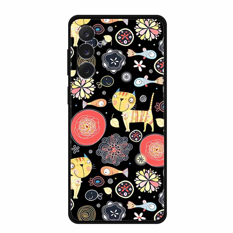 For Samsung M06 M16 M36 3D Flowers Case Soft Silicone Bumper Emboss Phone Cases for Samsung Galaxy M 06 16 36 Back Protect Cover