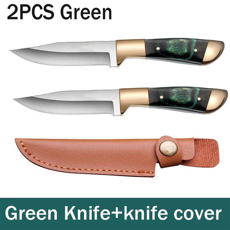 Boning Knife Meat Cleaver Stainless Steel Kitchen Mongolian Hand Meat Knife Roasted Whole Lamb Steak Knife with Knife Cover