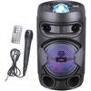 INOVALLEY KA02 BOWL- Φωτιζόμενο ηχείο Bluetooth 400W - Λειτουργία Καραόκε - Πολύχρωμη LED σφαίρα καλειδοσκόπιου - Θύρα USB, Micro-SD