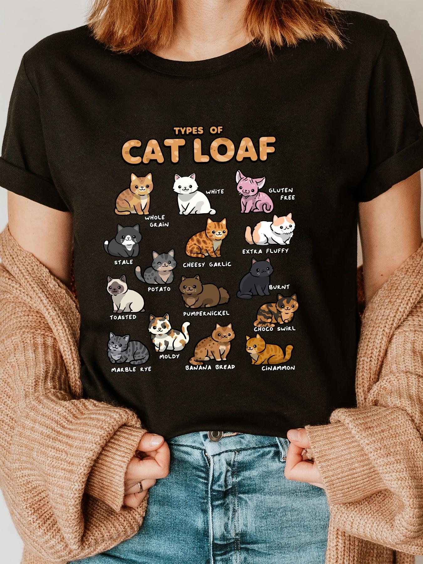 

Женская футболка с круглым вырезом и коротким рукавом с принтом кошки для лета и весны, повседневные топы, рубашка, топы, camisetas mujer 4XL