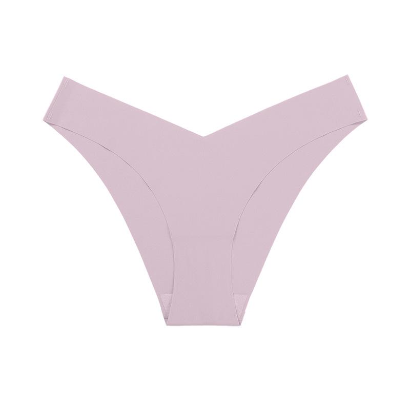 Jednodílné bezešvé spodní prádlo s nízkým pasem a plus size pro dámy, z ledového hedvábí, s tenkým bavlněným klínem, prodyšné, sportovní fitness kalhotky