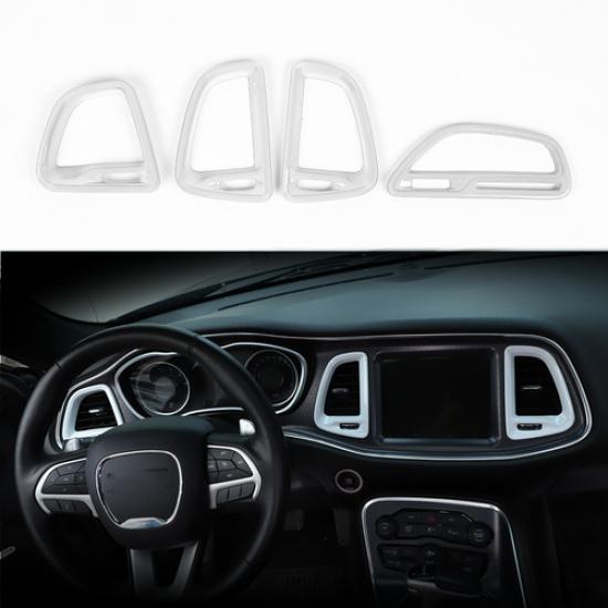 Car Center Console Air Condition Outlet Vent Trim Bezel for Dodge Challenger 15+