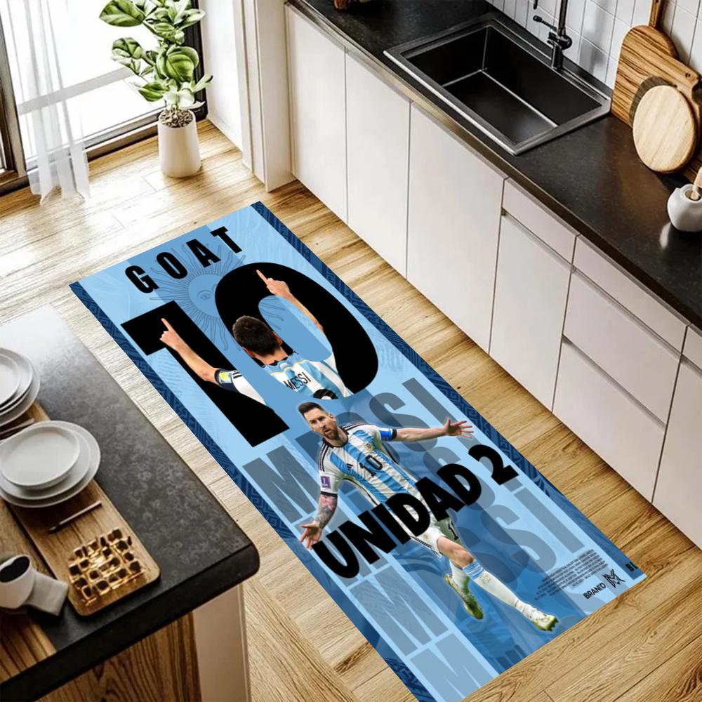 Messi Kitchen Mats Durable Bathroom Pads Comfortable Rugs Carpets For Kitchen Home Office Sink Laundry Room Bathroom Decor
