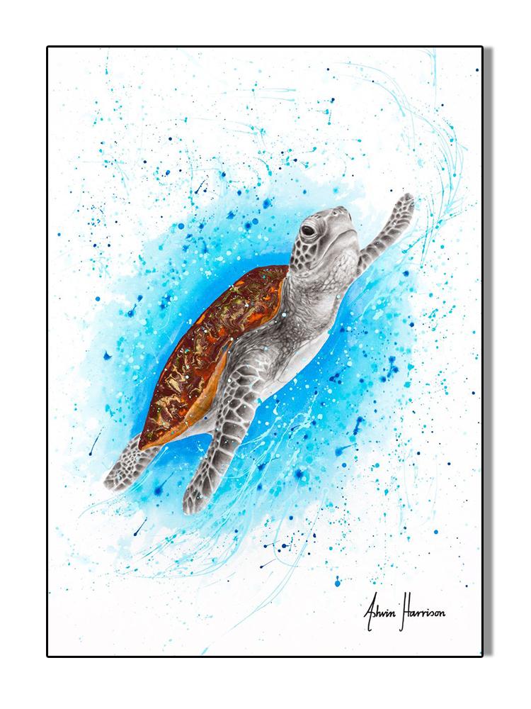 Abstract Ocean Animals Posters Canvas Painting Dancing Marlin Dolphin Fish Wall Picture Minimalist Print Livinig Room Home Decor