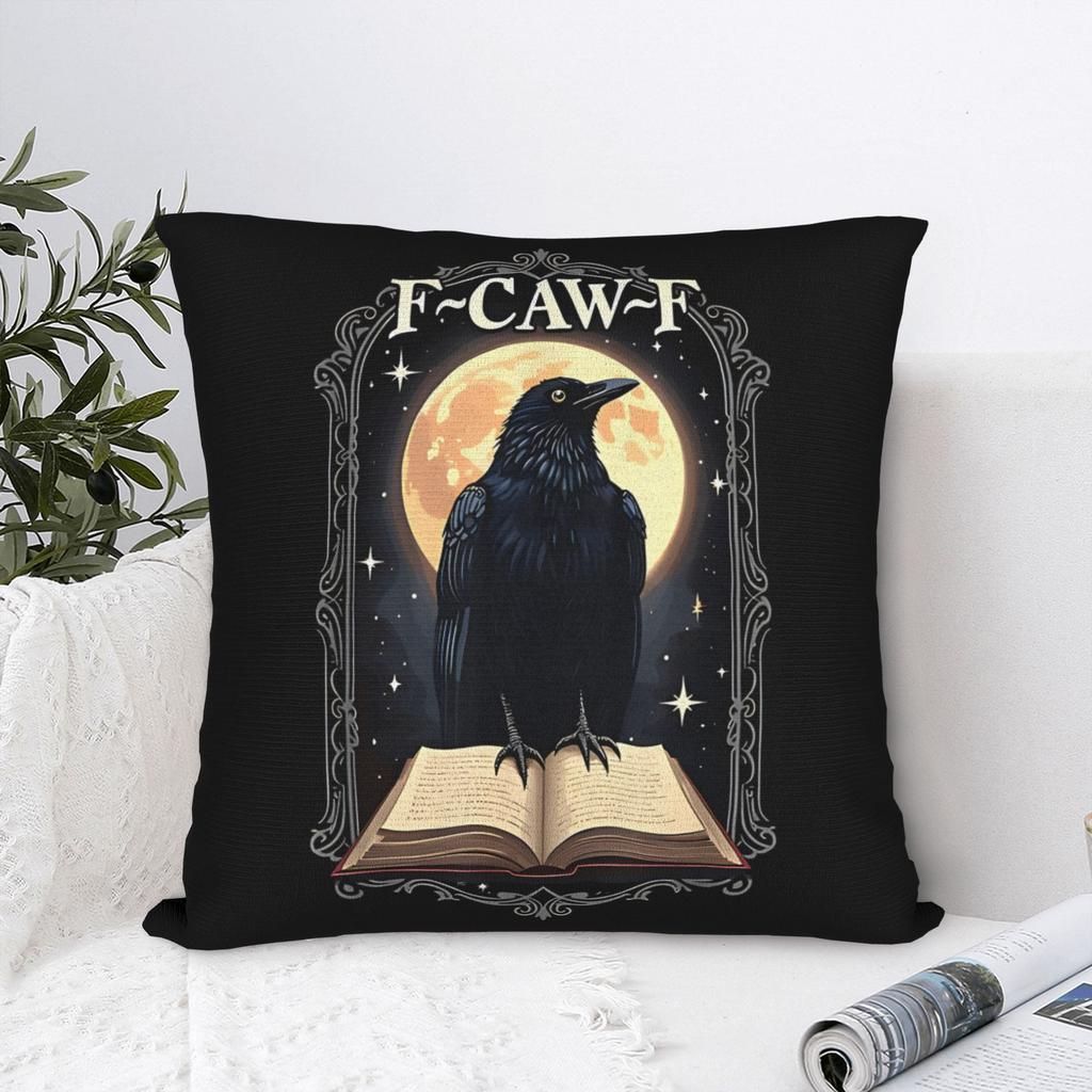 FCAWF Raven Christmas Square Pillow Case Polyester Decorative Pillow Awesome Pillowcover Home Decor