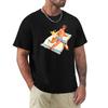 Sexy Pin Up Girl Beach Vintage Retro T-Shirt Work Short Sleeve Cotton Top