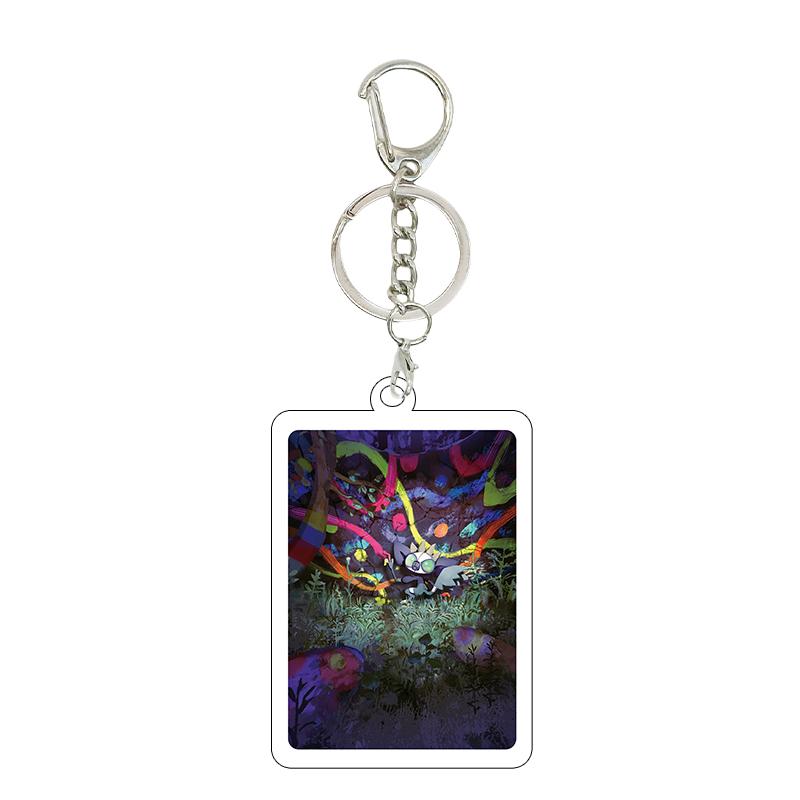 Ptcg Pocket 5cm Anime Fashion Squirtle Bulbasaur Psyduck Cartoon Diy Acrylic Action Keychain Backpack Pendant Accessories Charm