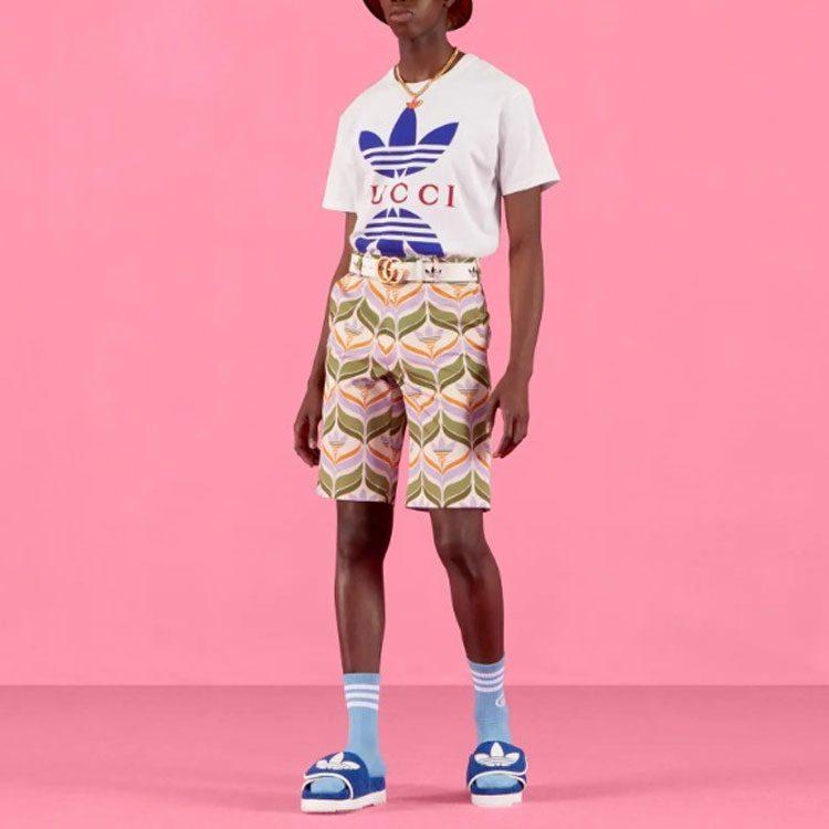 GUCCI X Adidas Cotton Jersey T Shirt 548334-XJEMJ-9280