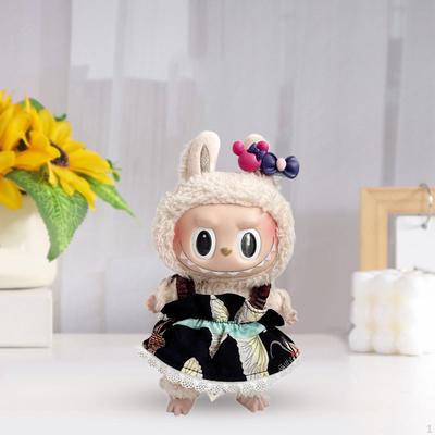 17 Cm Doll Dress with Mini Hairpin, Costume, DIY Toy, Handmade Clothes, Fashion Clothes To