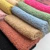 160cmx100cm Verdickt Wärme Lammfellimitat Stoff Korallenfleece Plüschpuppe Leichte Elastizität Nähen Futter Mantel Bekleidung Zubehör