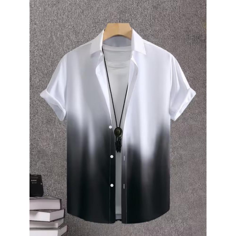 Men's Retro Pattern 3D Print Shirt Button Up Shirt Casual Shirt Summer Shirt Short Sleeve Daily Vacation Clothing