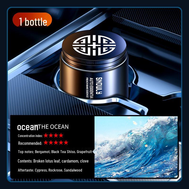 Luxury Cross-border Car Air Freshener: Long-lasting Solid Perfume Ornament with Light Fragrance for Men and Women.