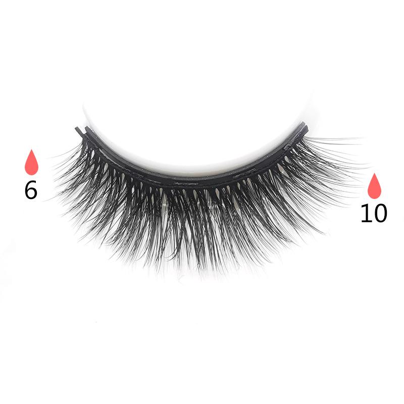 Cross-Border Magnetic Eyeliner Set: 3 Pairs of False Lashes with Adhesive-Free Magnetic Glue