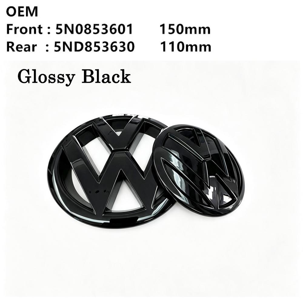 VW Volkswagen Car Front Grille Rear Trunk Emblem Badge Lid Cover Logo Decoration Sticker For VW Tiguan 2012-2017 Year Accessories