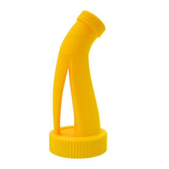 

Вентилированная лейка с носиком, пластиковый носик без капель с каналом для воздушного потока, сменный носик для канистры моторного масла, герметичный инструмент для переливания моторной жидкости жёлтый