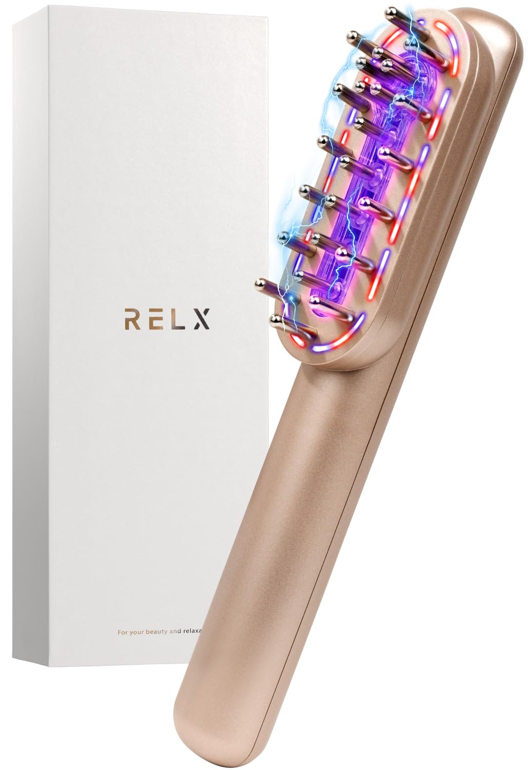 

RELX EMS Электрическая щетка для красоты лица [Разработана японской компанией] Лифтинг-щетка, LED, Уход за кожей головы, Косметический прибор, Подарок, Розовое золото