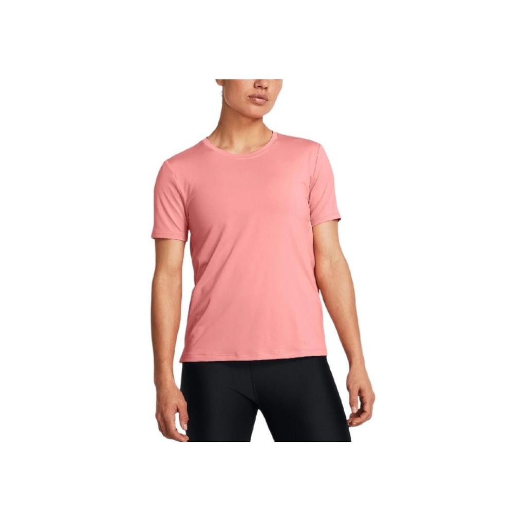 Under Armour Rush Ua Training Fitness Dopamine Quick-Dry Sports Leisure Short Sleeve T-Shirt Women T-Shirts Pink 1379043-603