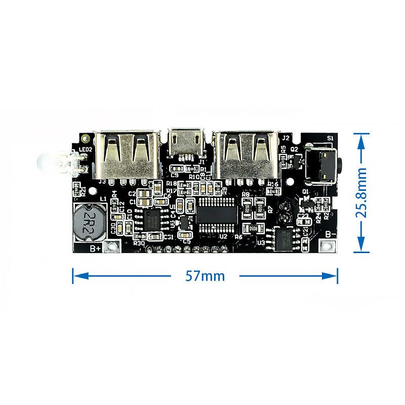 

Power Bank Module Mobile Power BoostDIY18650Lithium battery digital display dualUSBOutput Charging Board Main Board