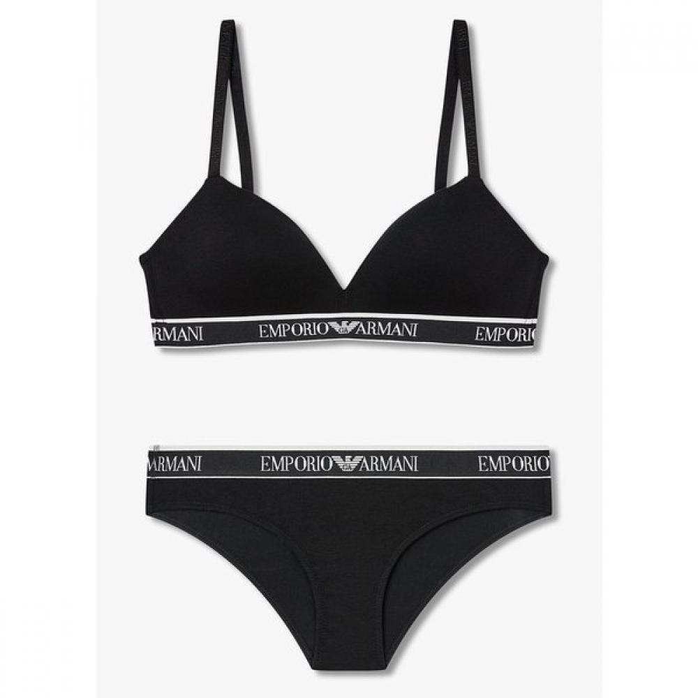 

Emporio Armani Women S Padded Triangle Bra Panty Set 0825381547 0825311515 S(70~75)/S(90)