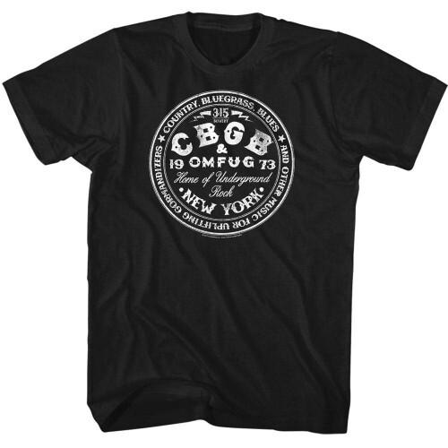 CBGB Circle Logo Black Adult T-Shirt Unisex T-Shirt M