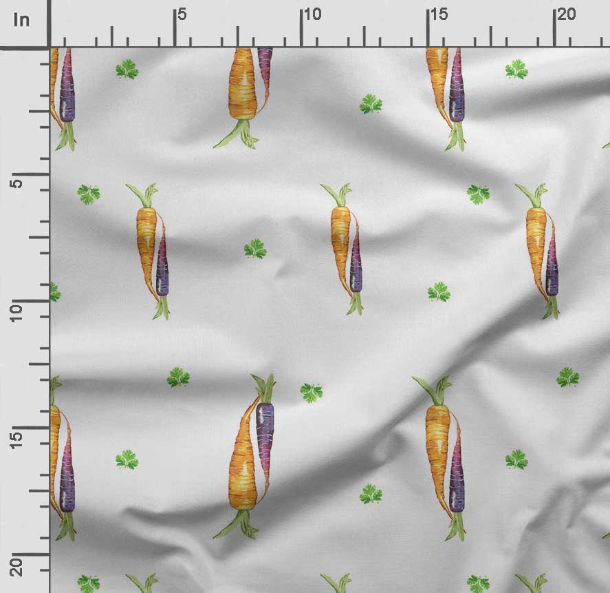 Soimoi Veggies Print,  Cotton Cambric, Quilting Fabric Sold by The Yard 42 Inch Wide, Medium Weight Cotton Fabric, Sewing  Supplies,Aquamarine