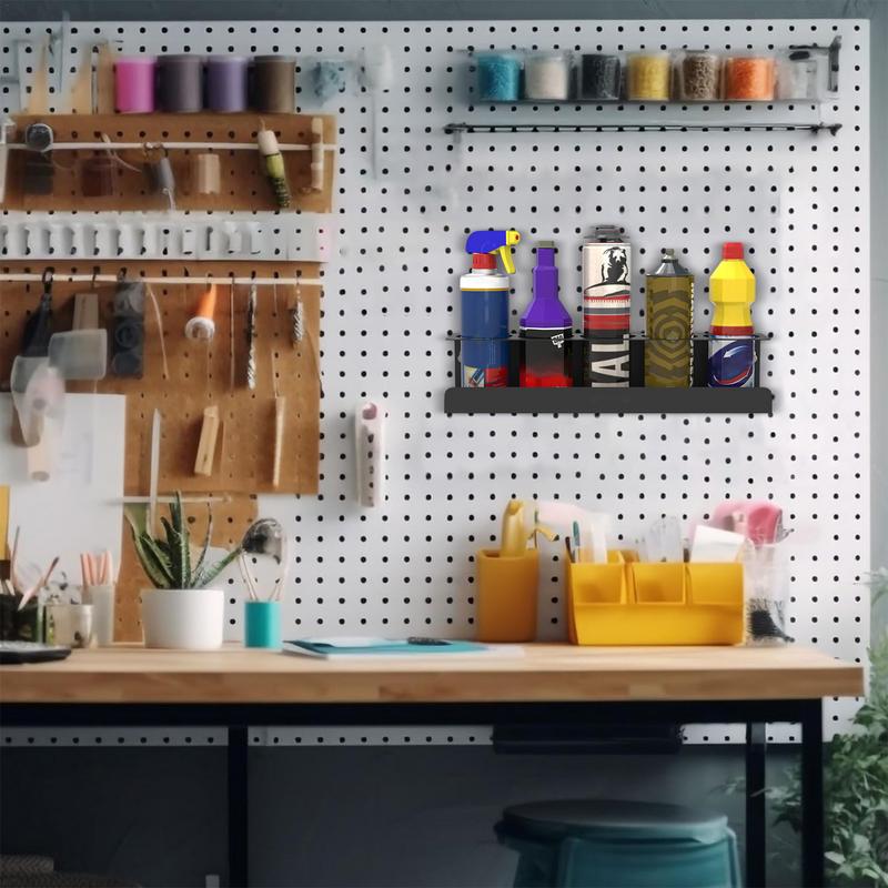Spray Can Organizer Tool Organizer Steel Shelf Storage Rack For Paint Bottle Can Organization Storage Paint Can Holder For