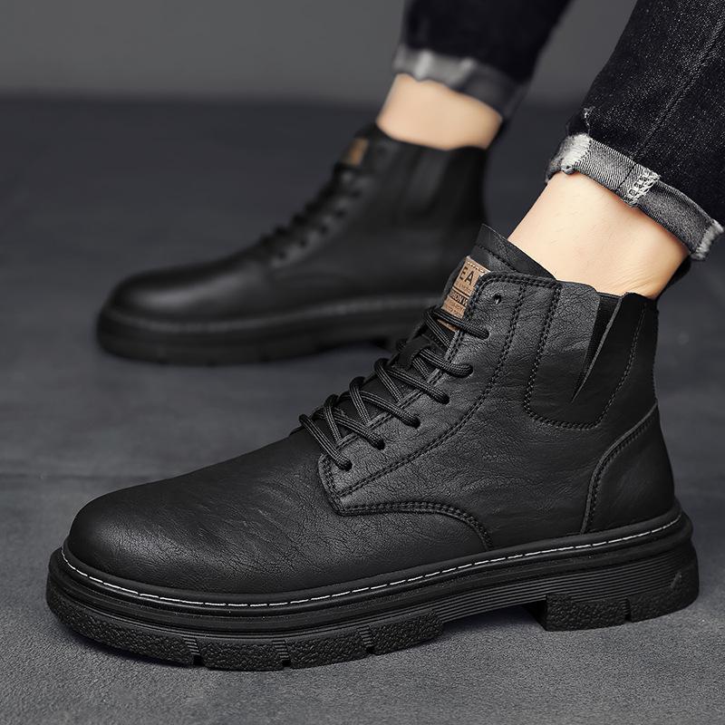 Autumn and Winter High-top Martin Boots Men's Boots Short Casual Men's Shoes Versatile Tooling Boots