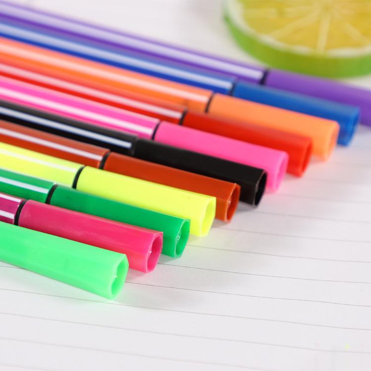 Watercolor Brush Pen Set: 6 Colors for Students & Kids Art Projects