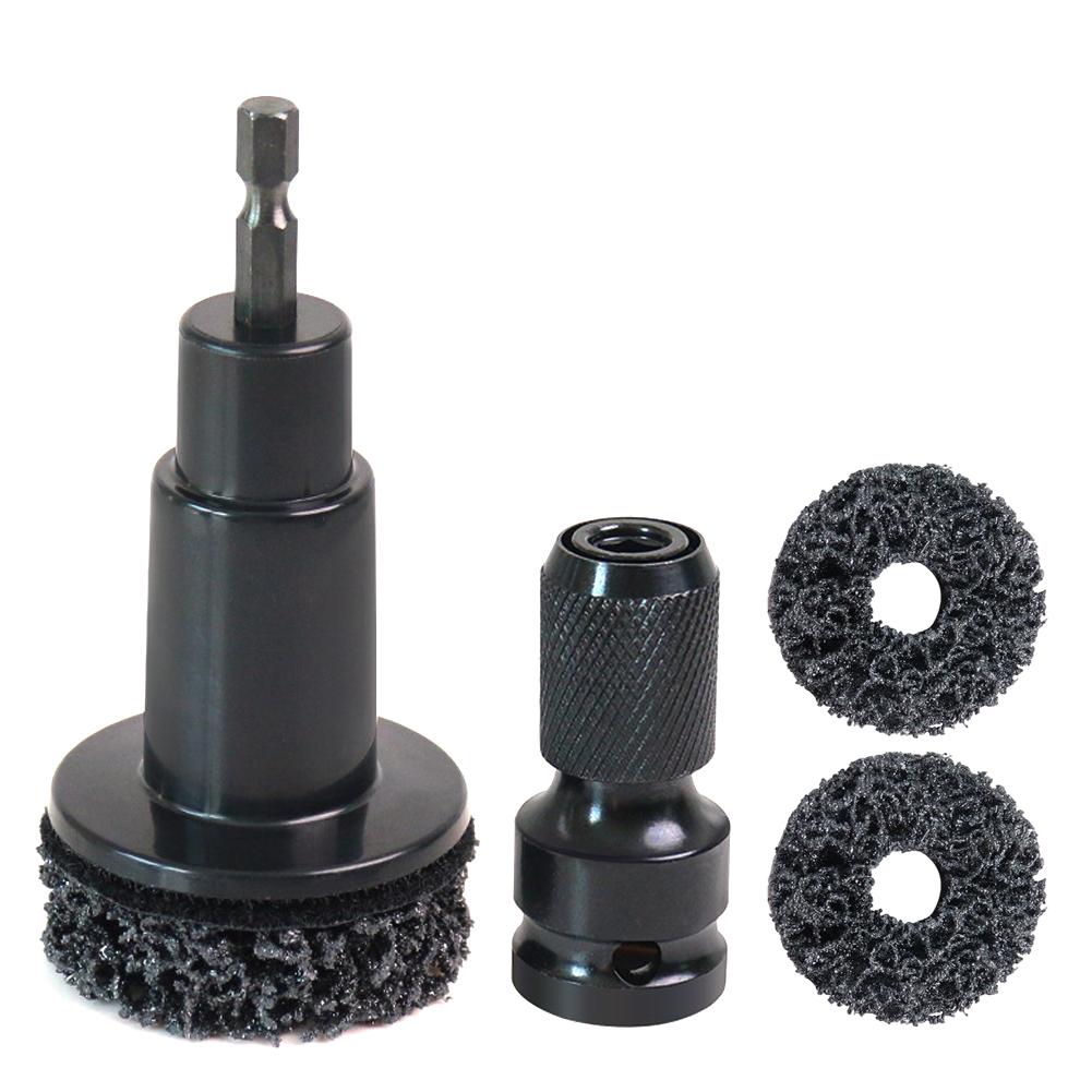 Auto Wheel Hub Brush Wheel Hub Grinder Dust Rust Removal Kit Brake Grinding Polishing Cleaner Set Maintenance Tool