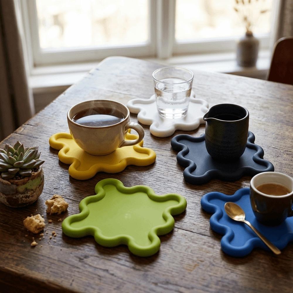 Flexible Heat‑resistant Coaster Thickened Heat‑proof Pad Drink Coaster Tea Table